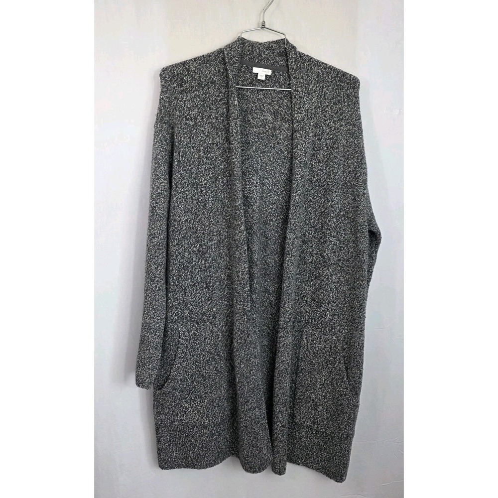 Pure Jill Med Long Line Duster Oversized Sweater Wool Blend